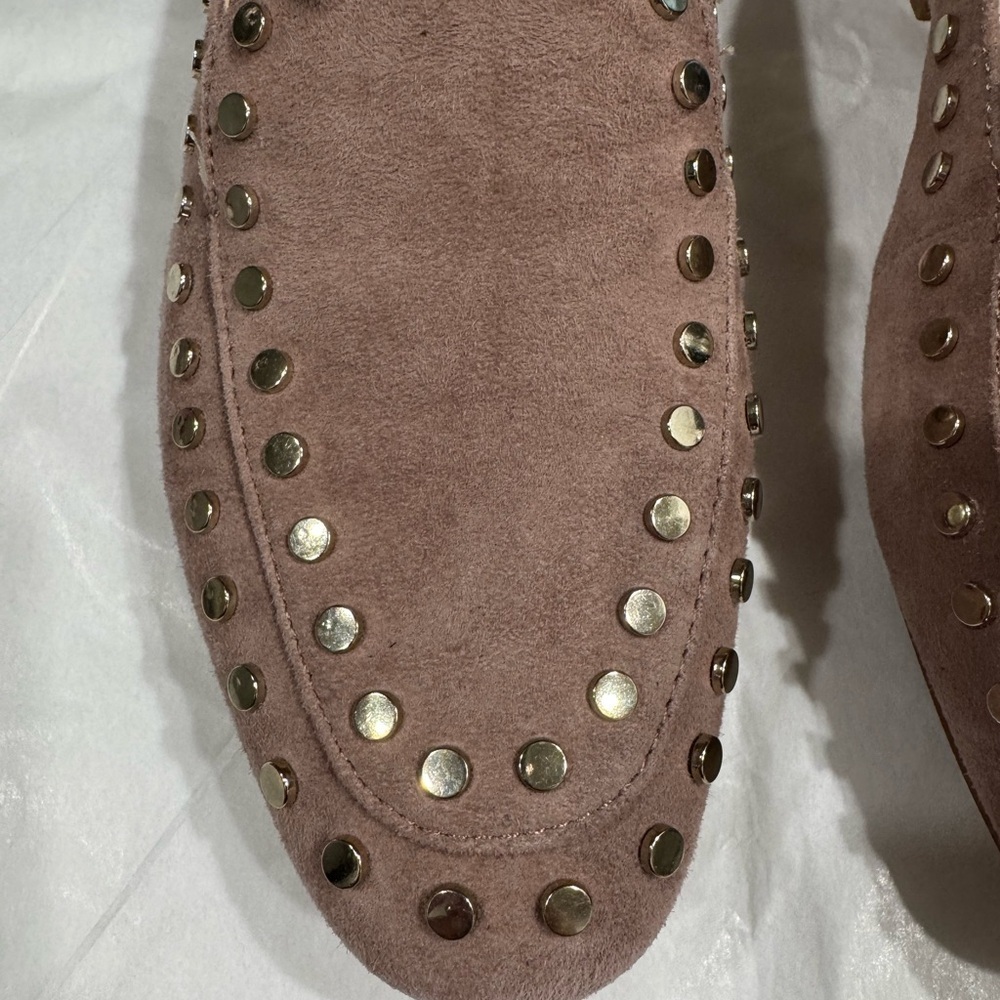 Bleecker & Bond Women's Studded Loafers - Taupe - Picture 2 of 6